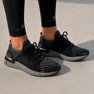Adidas Stella‎ McCartney Ultraboost 20 Black Orange Knit Running Shoes EG1071